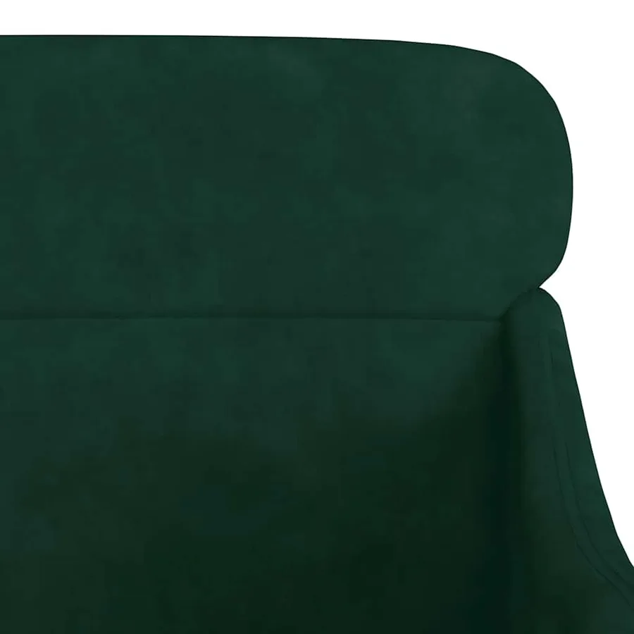Fauteuil Vert foncé 63x76x80 cm Velours - 6