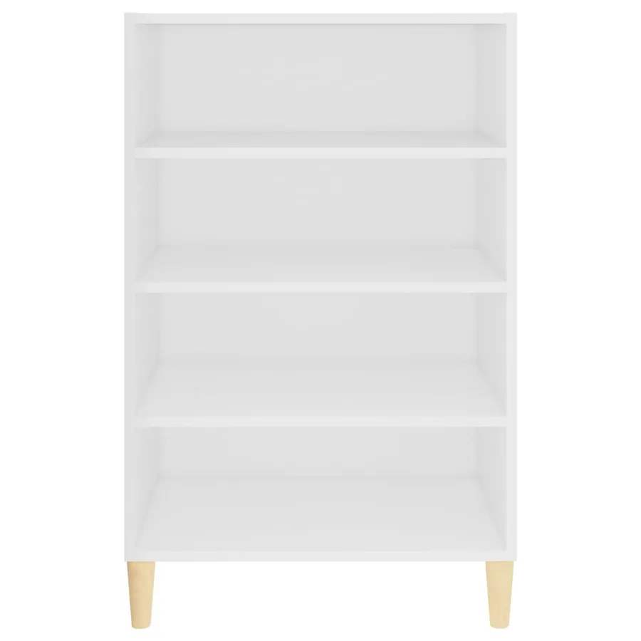 Buffet Blanc 57x35x90 cm Bois d’ingénierie - 4