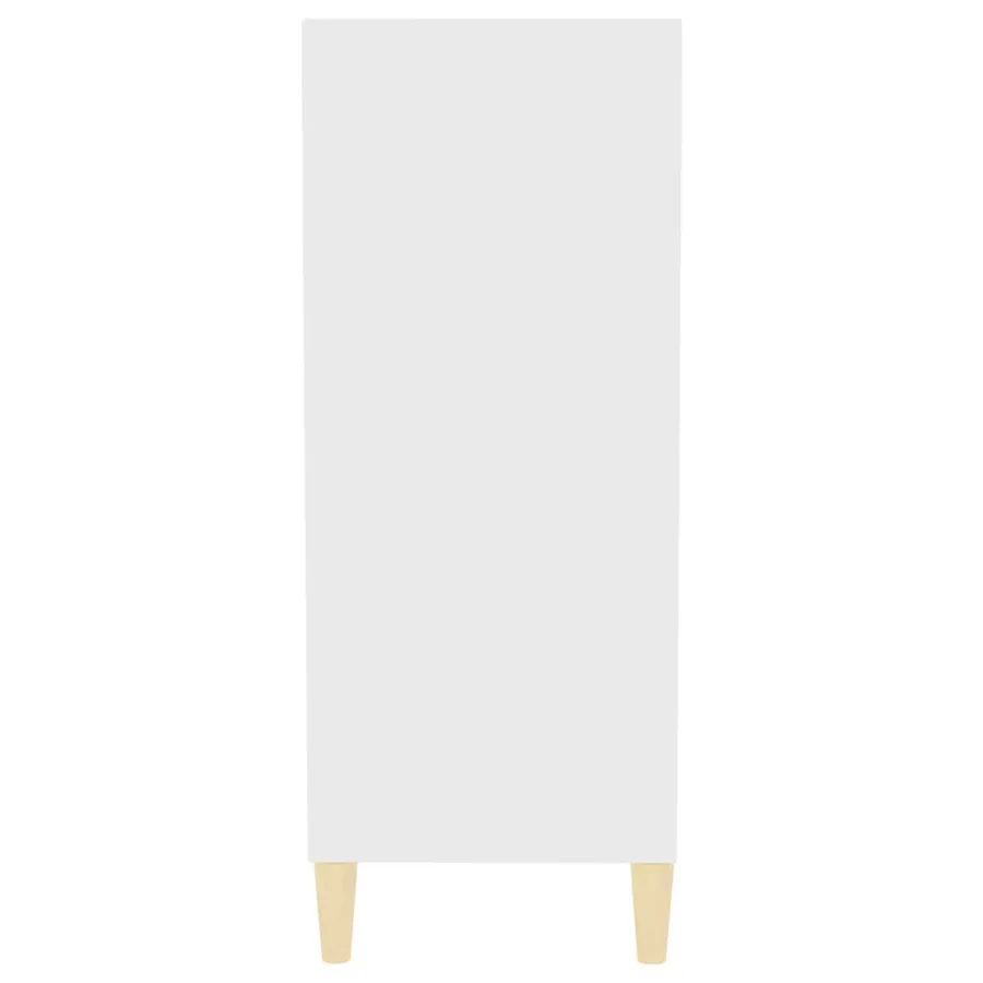 Buffet Blanc 57x35x90 cm Bois d’ingénierie - 5
