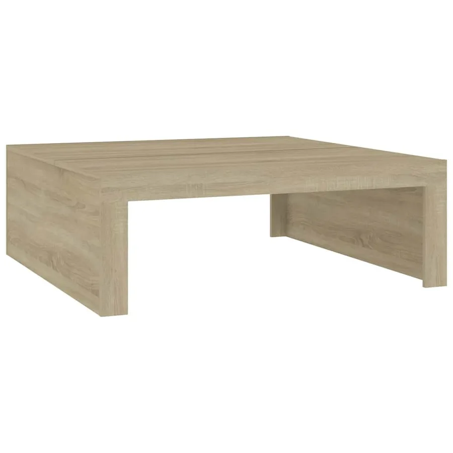 Table basse Chêne sonoma 100x100x35 cm Bois d'ingénierie - 2
