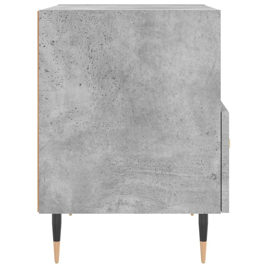 Tables de chevet 2pcs gris béton 40x35x47,5cm bois d’ingénierie - 8