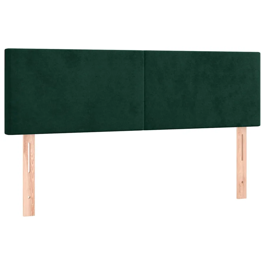 Têtes de lit Vert foncé 144x5x78/88 cm Velours - 2