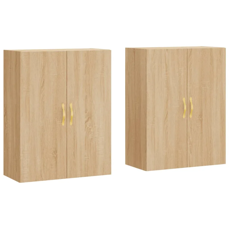 Armoires murales 2 pcs chêne sonoma 69,5x34x90 cm - 2