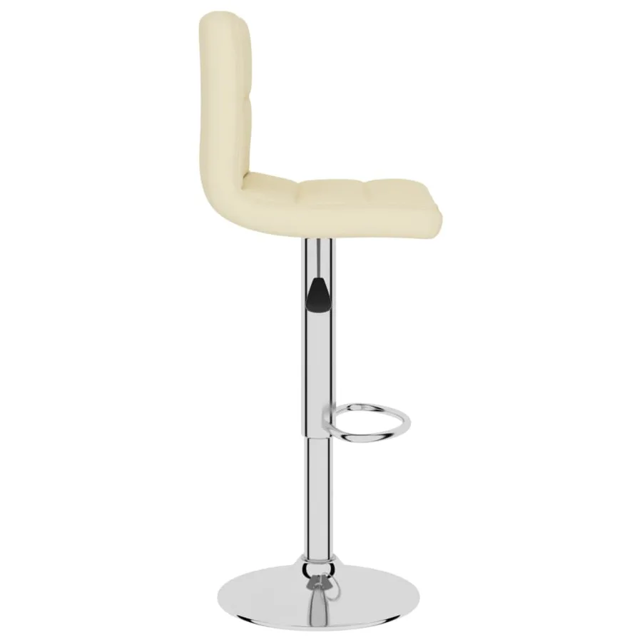 Tabouret de bar Crème Tissu - 4