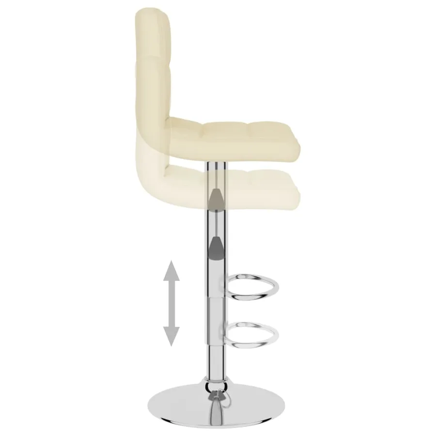 Tabouret de bar Crème Tissu - 6