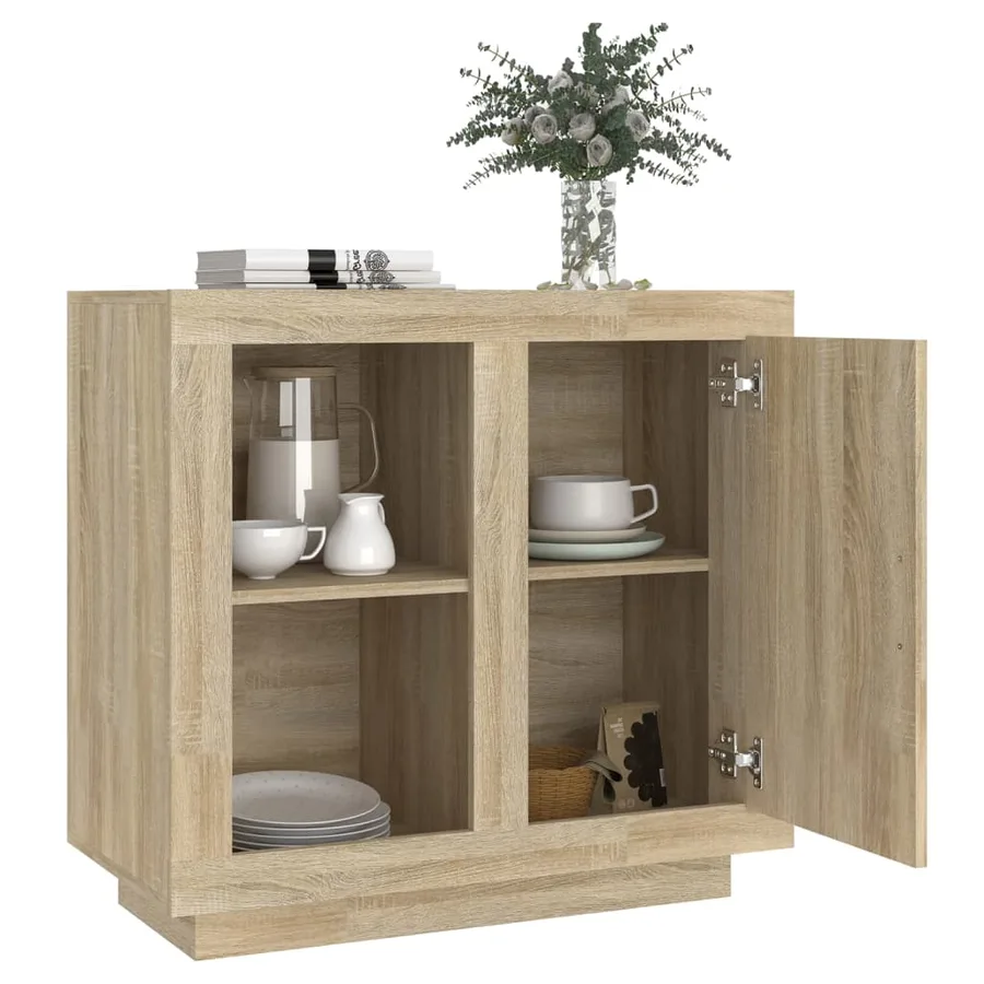 Buffet Chêne sonoma 80x40x75 cm - 4