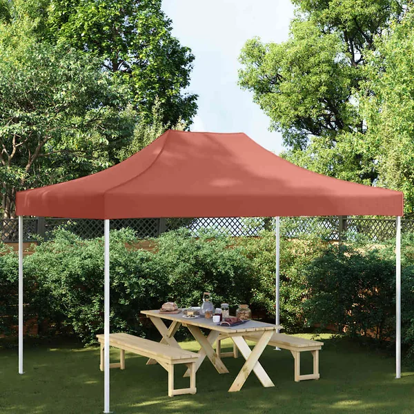 Toit de tente de réception 4,5x3 m Terre cuite 270 g/m²