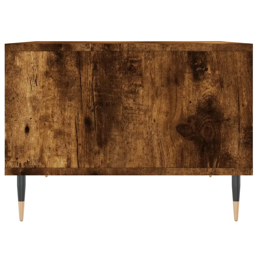 Table basse Chêne fumé 60x50x36,5 cm Bois d'ingénierie - 5