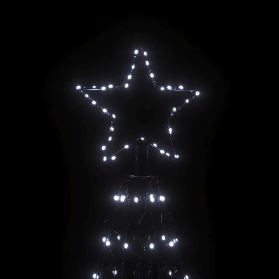 Arbre de Noël cône 1400 LED Blanc froid 160x500 cm - 5