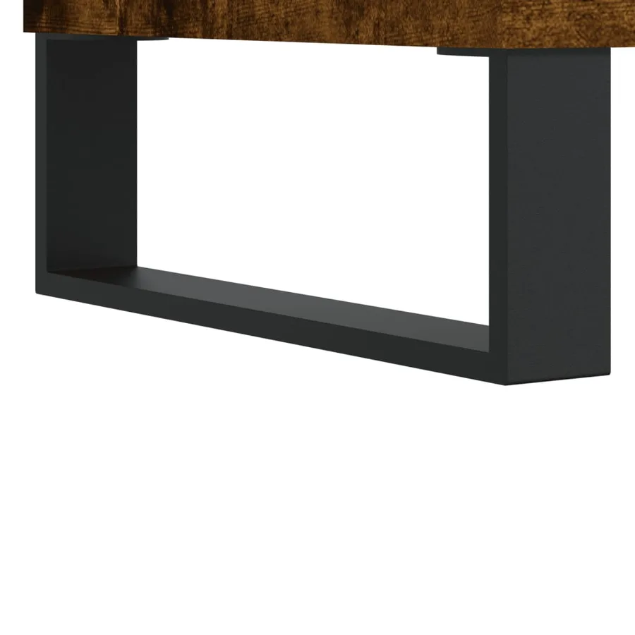 Table basse Chêne fumé 90x50x36,5 cm Bois d'ingénierie - 10
