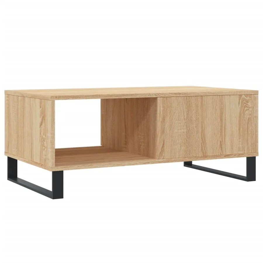 Table basse Chêne sonoma 90x50x36,5 cm Bois d'ingénierie - 8