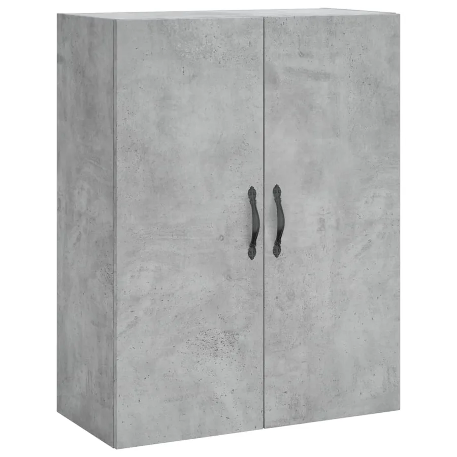 Buffet haut Gris béton 69,5x34x180 cm Bois d'ingénierie - 5