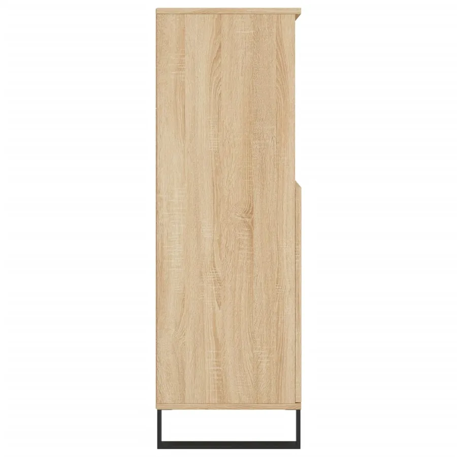 Buffet haut Chêne sonoma 60x36x110 cm Bois d'ingénierie - 7