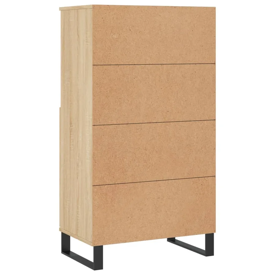 Buffet haut Chêne sonoma 60x36x110 cm Bois d'ingénierie - 8
