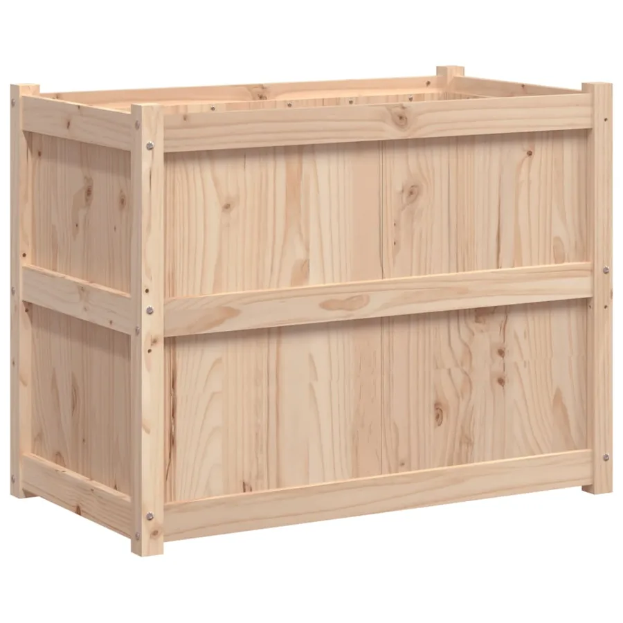 Jardinière 90x50x70 cm bois de pin massif - 7