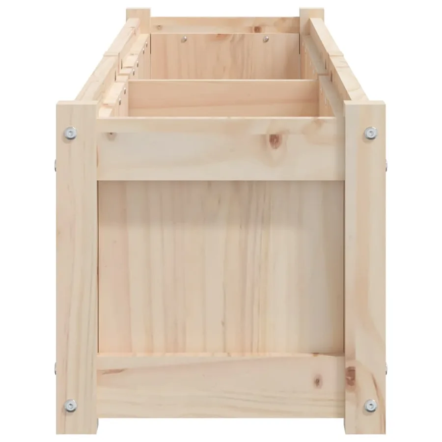 Jardinière 150x31x31 cm bois de pin massif - 6