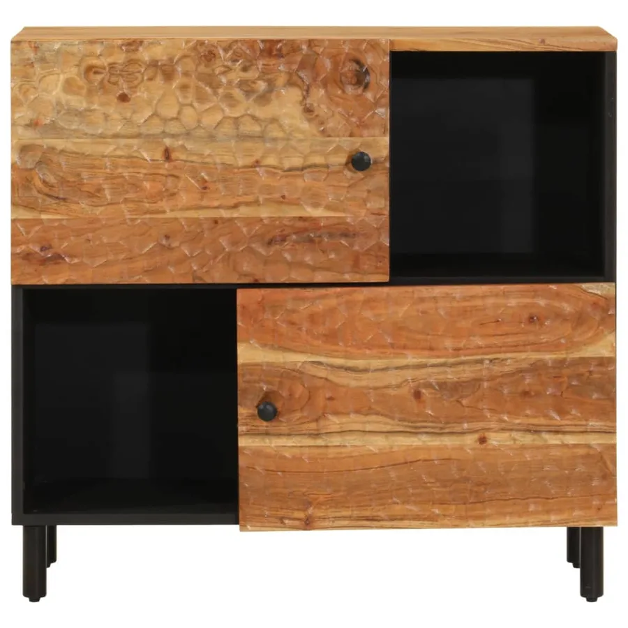 Armoire latérale 80x33x75 cm bois massif d'acacia - 5