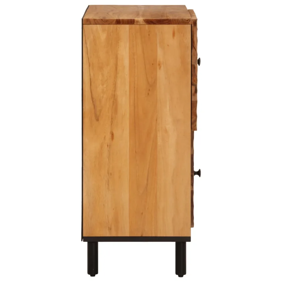 Armoire latérale 80x33x75 cm bois massif d'acacia - 6