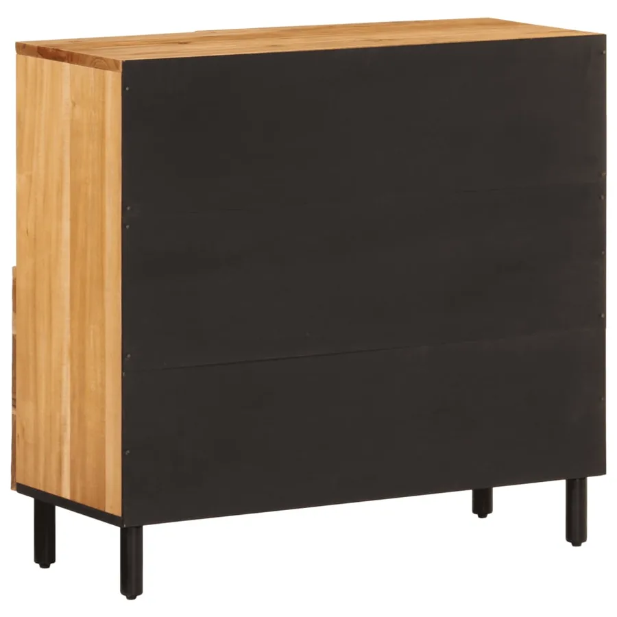 Armoire latérale 80x33x75 cm bois massif d'acacia - 7
