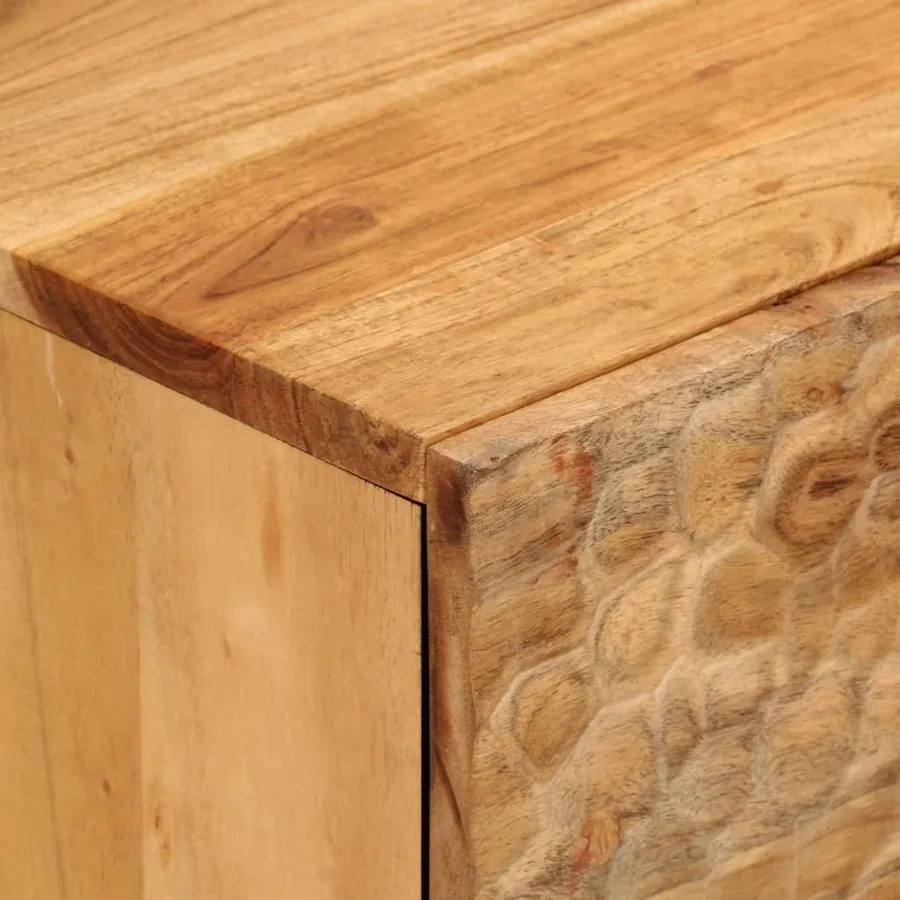 Armoire latérale 80x33x75 cm bois massif d'acacia - 9