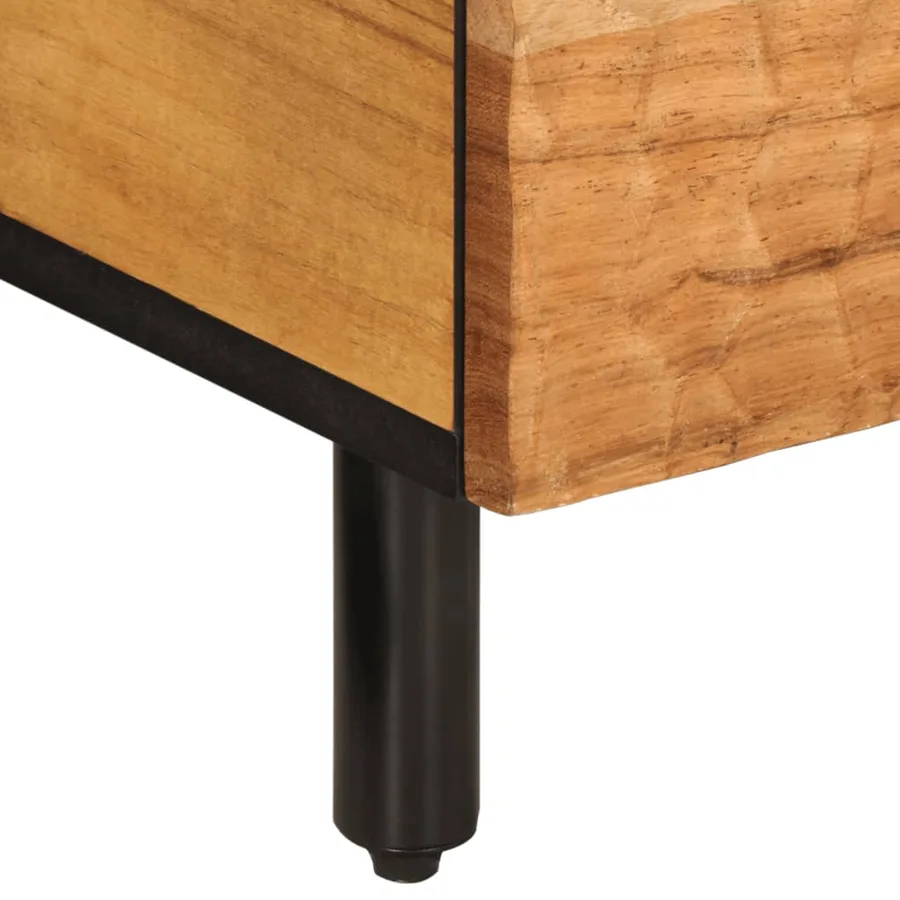 Table basse 80x54x40 cm bois massif d'acacia - 10