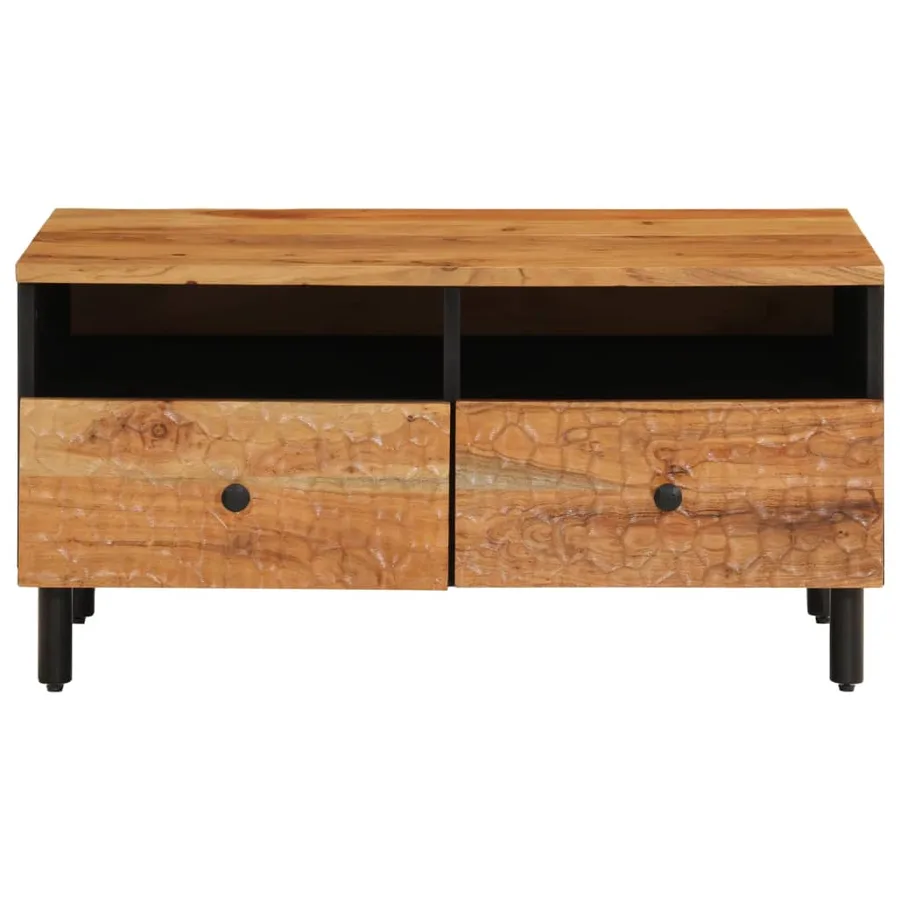 Table basse 80x54x40 cm bois massif d'acacia - 5