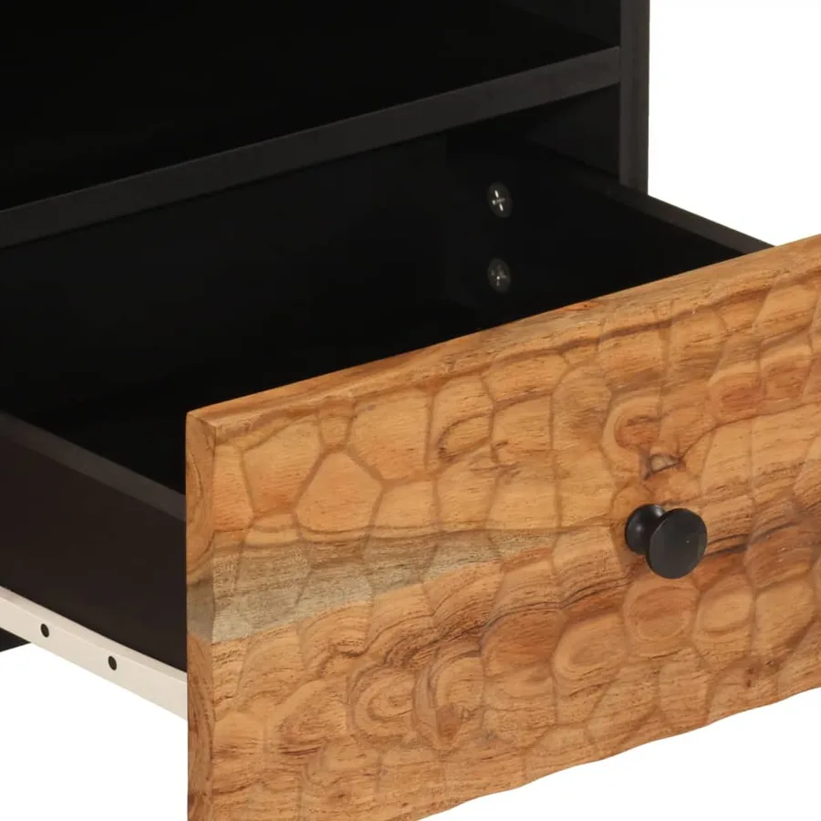 Table basse 80x54x40 cm bois massif d'acacia - 9