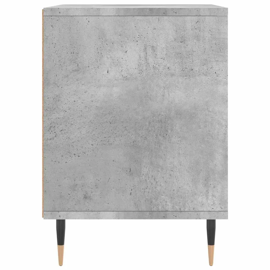 Table de chevet gris béton 40x35x50 cm bois d’ingénierie - 5