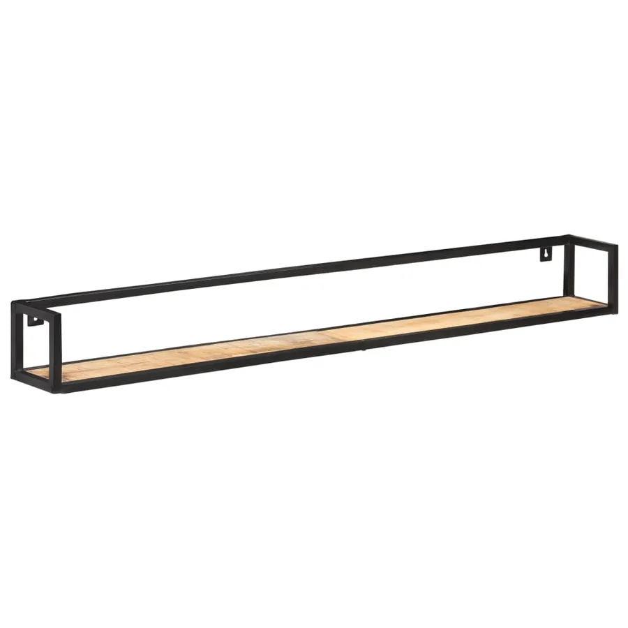 Étagères murales 2 pcs 160 cm Bois de manguier brut - 2