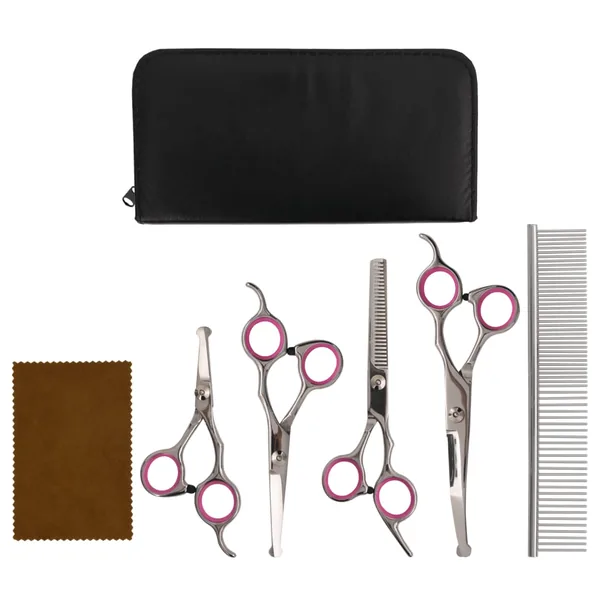Ensemble de ciseaux de toilettage pour chien 5 pcs