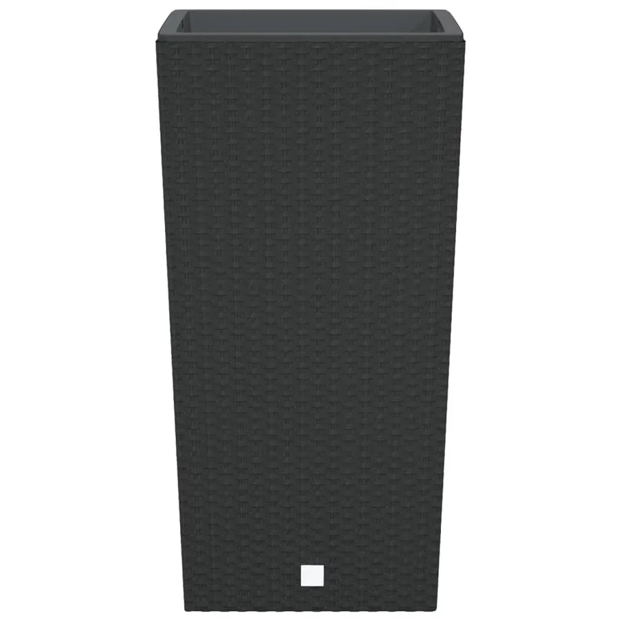 Jardinière et intérieur amovible anthracite 21 /49 L rotin PP - 4