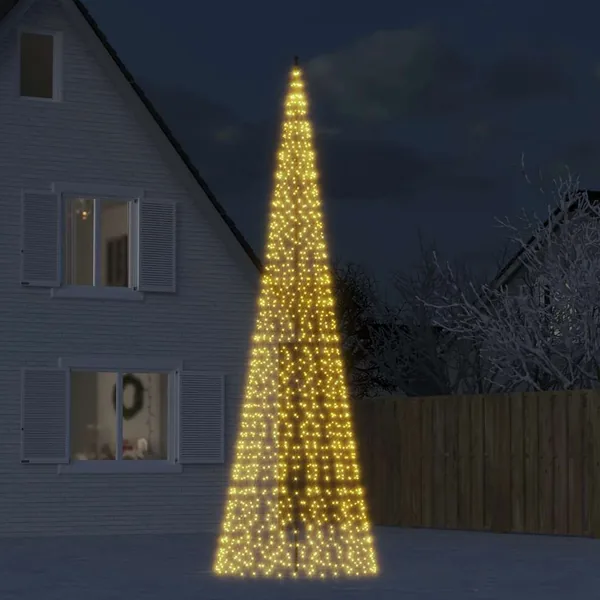 Sapin de Noël à LED 1534 LED blanc 500 cm