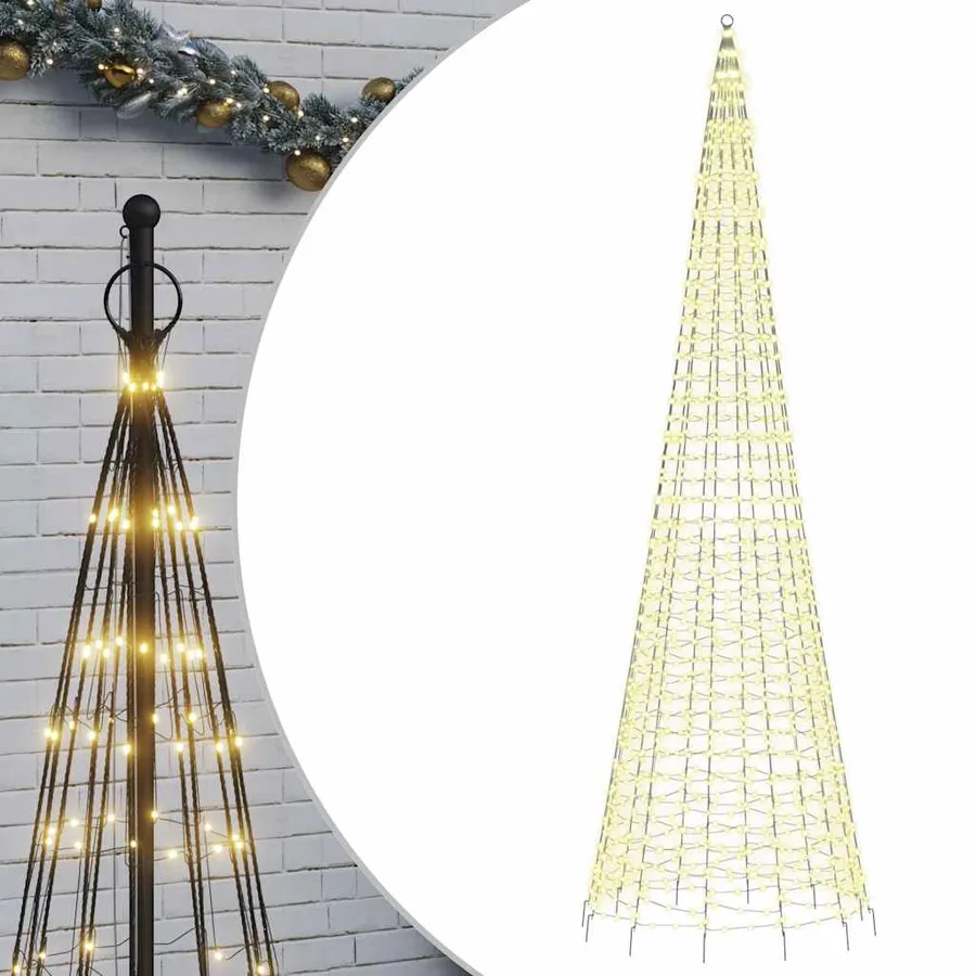 Sapin de Noël à LED 1534 LED blanc 500 cm - 2