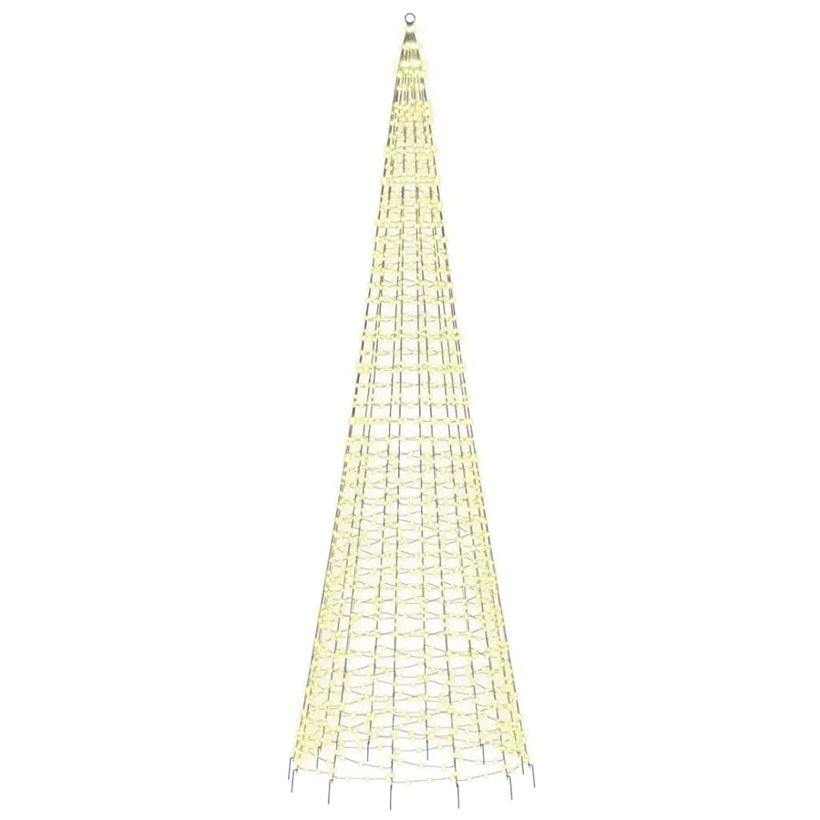 Sapin de Noël à LED 1534 LED blanc 500 cm - 4