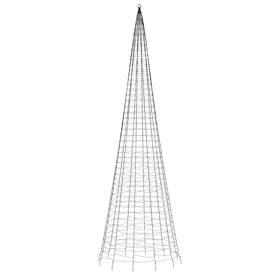 Sapin de Noël à LED 1534 LED blanc 500 cm - 5
