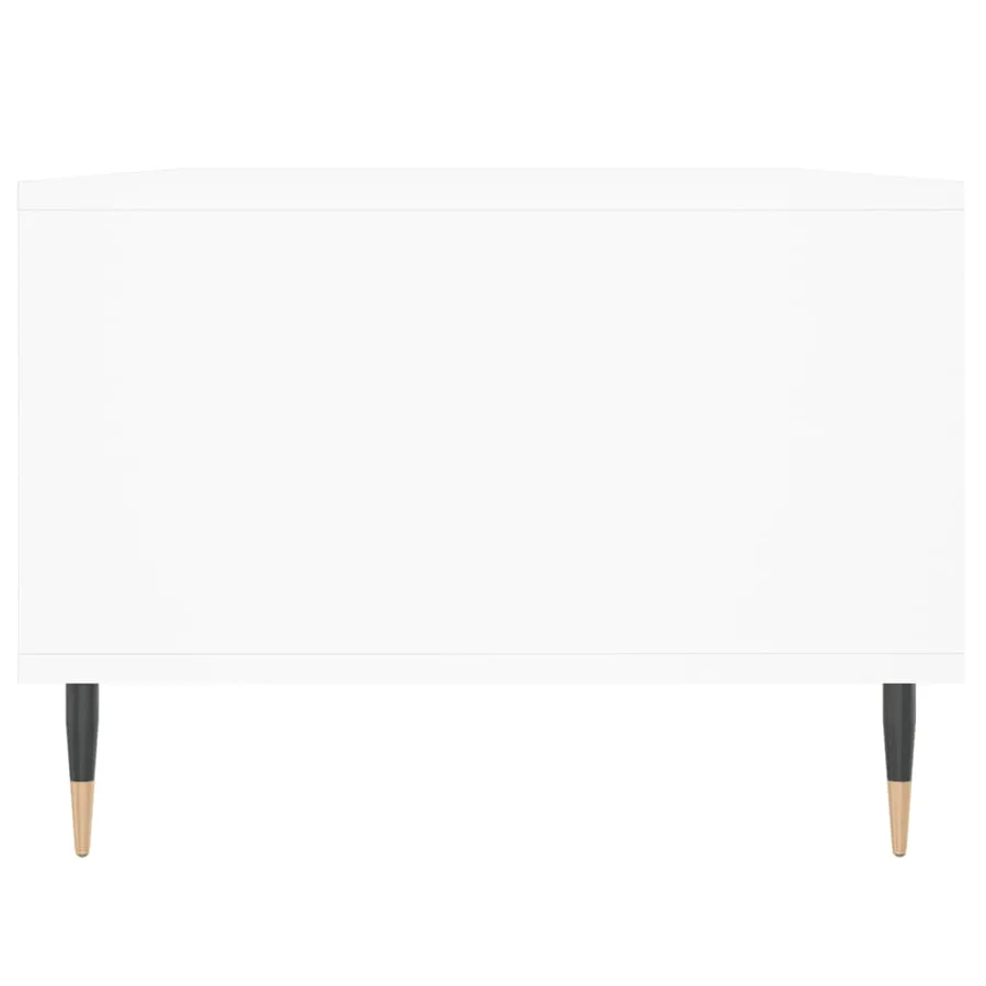Table basse Blanc 90x50x36,5 cm Bois d'ingénierie - 7