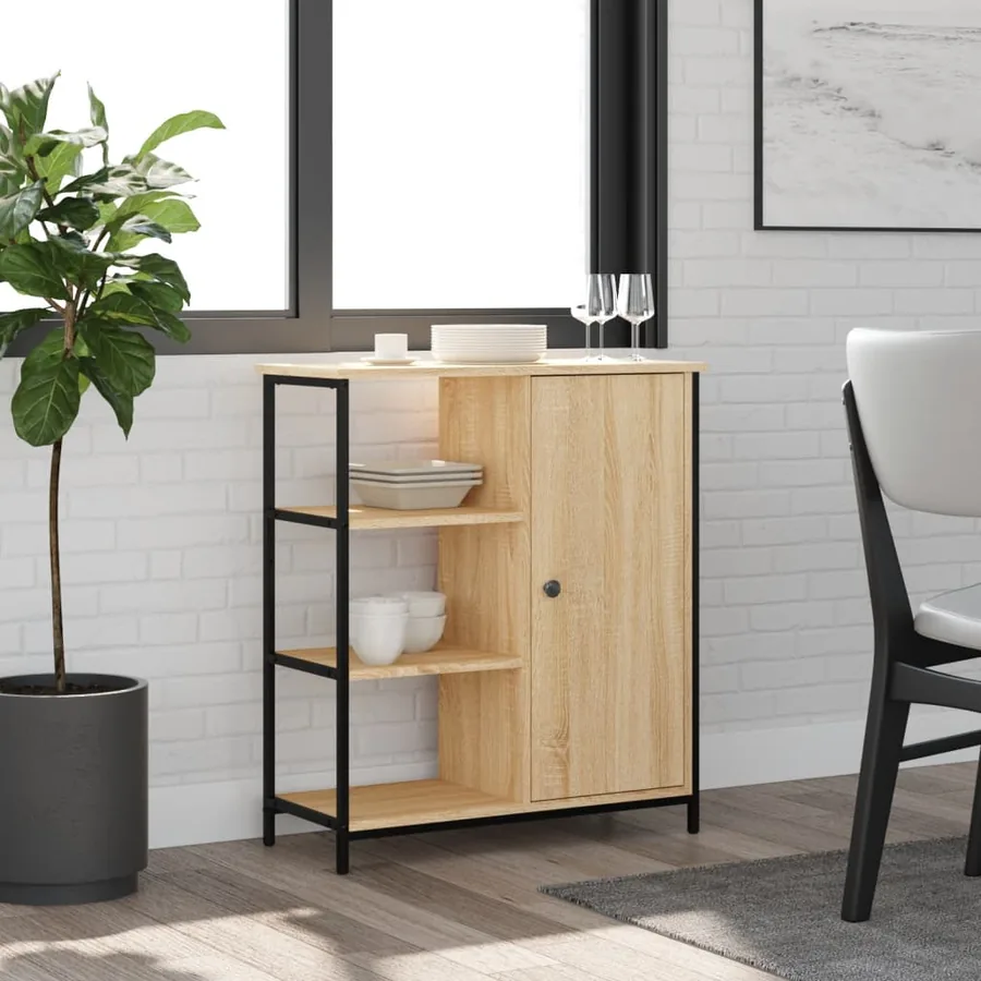 Buffet Chêne Sonoma 70x30x80 cm Bois d'ingénierie