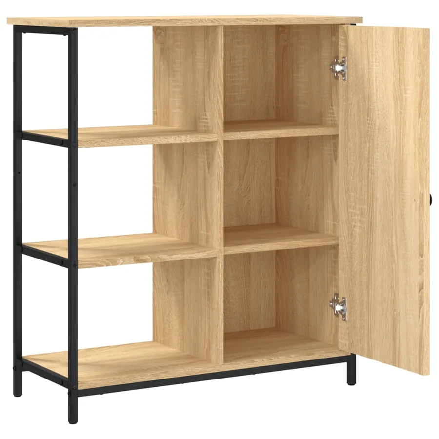 Buffet Chêne Sonoma 70x30x80 cm Bois d'ingénierie - 5