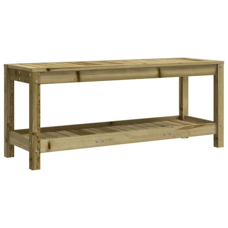 Banc de jardin 108x35x45 cm bois de pin imprégné - 5