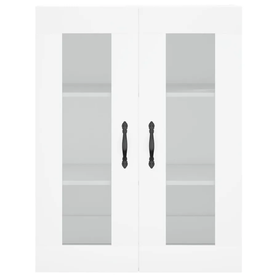 Armoires murales 2 pcs blanc bois d'ingénierie - 6
