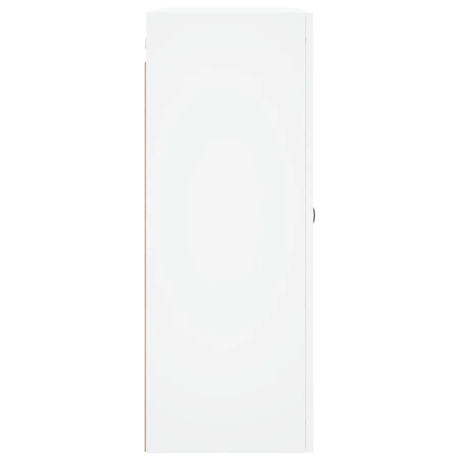 Armoires murales 2 pcs blanc bois d'ingénierie - 7