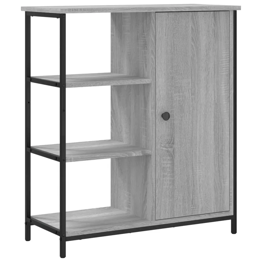 Buffet sonoma gris 70x30x80 cm bois d'ingénierie - 2
