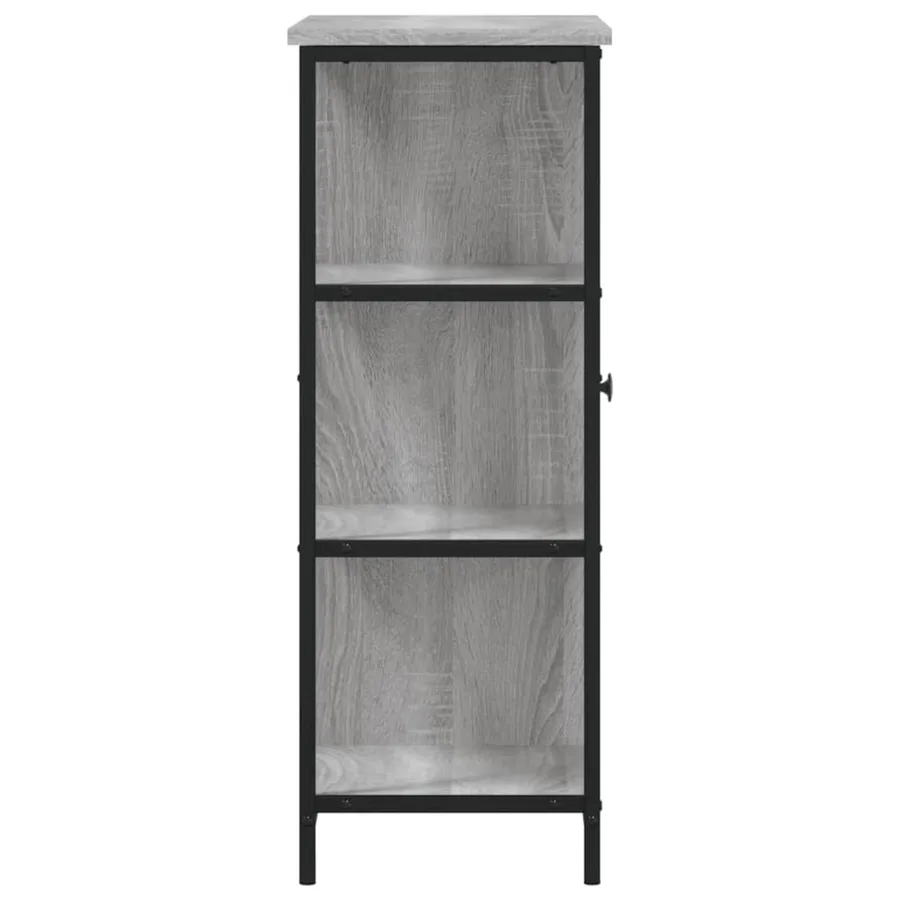 Buffet sonoma gris 70x30x80 cm bois d'ingénierie - 7