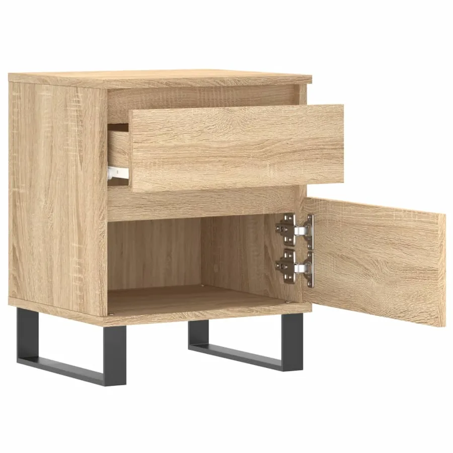 Table de chevet chêne sonoma 40x35x50 cm bois d’ingénierie - 4