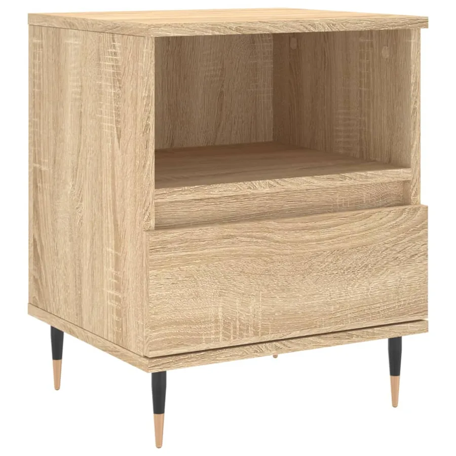 Table de chevet chêne sonoma 40x35x50 cm bois d’ingénierie - 2