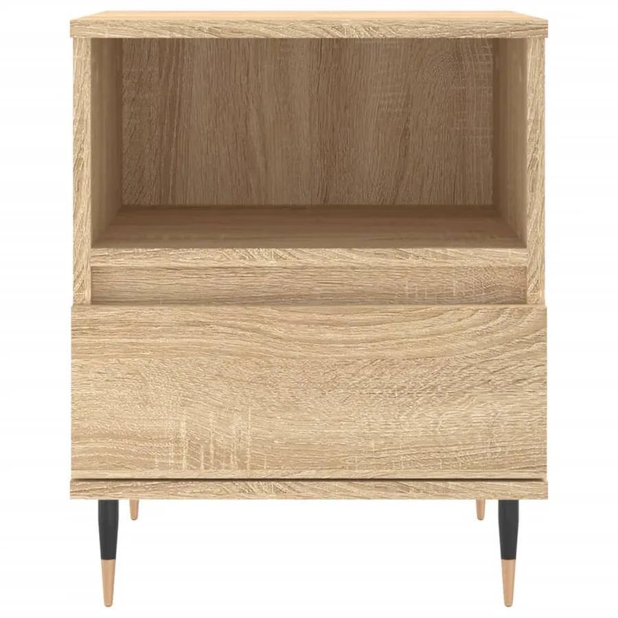 Table de chevet chêne sonoma 40x35x50 cm bois d’ingénierie - 5