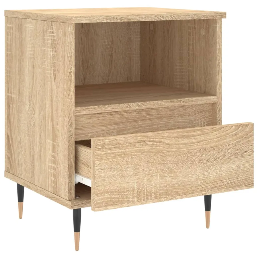 Table de chevet chêne sonoma 40x35x50 cm bois d’ingénierie - 6