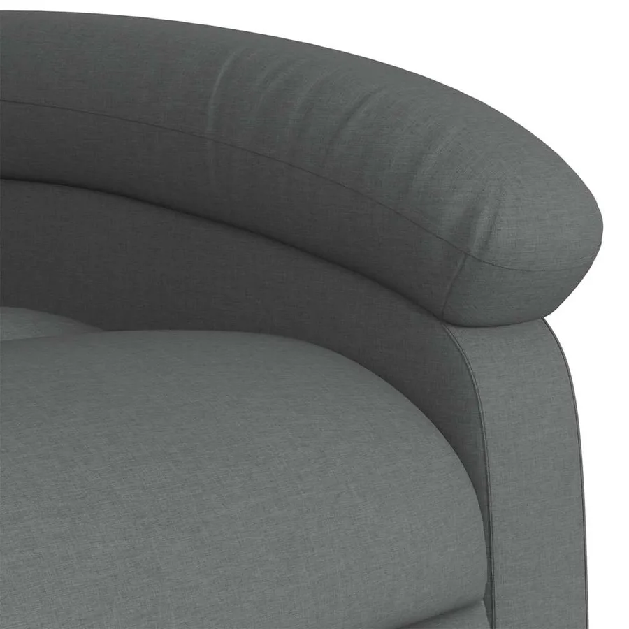 Fauteuil de massage inclinable Gris foncé Tissu - 10