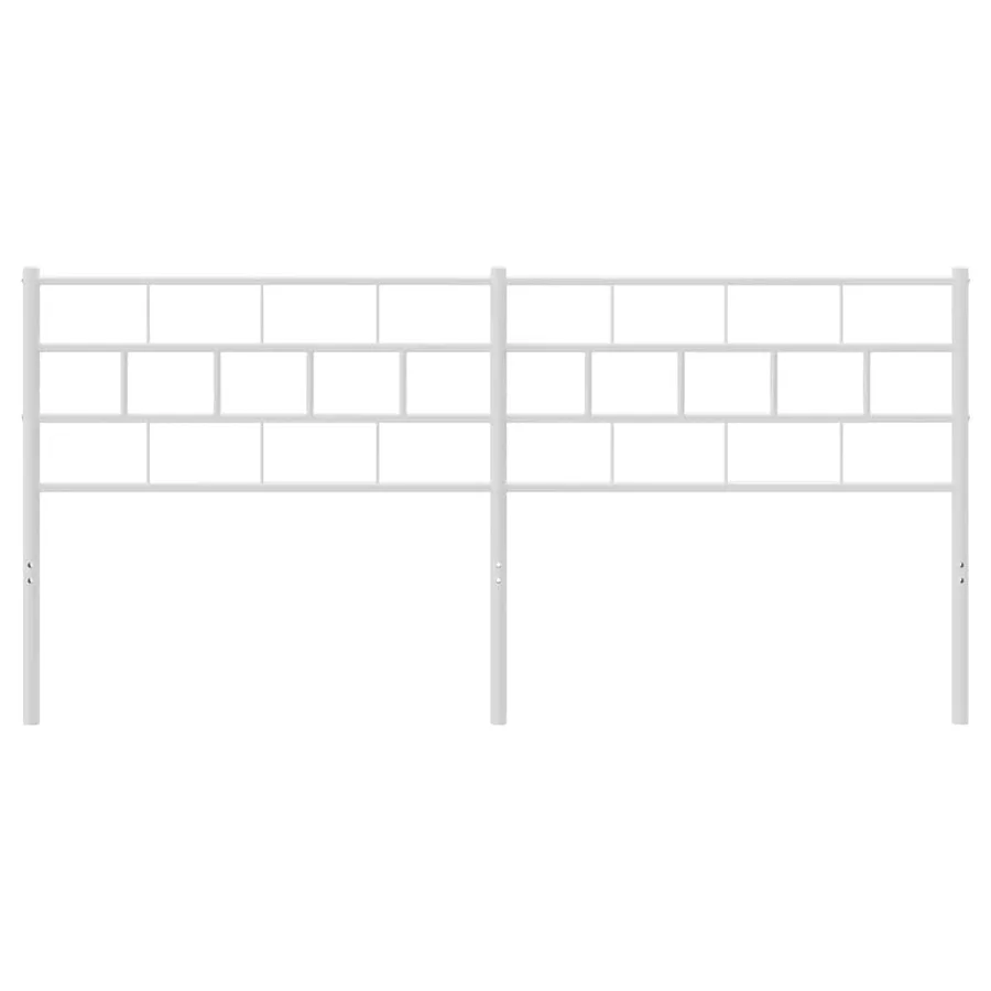 Tête de lit de remplacement métal blanc 193 cm - 4