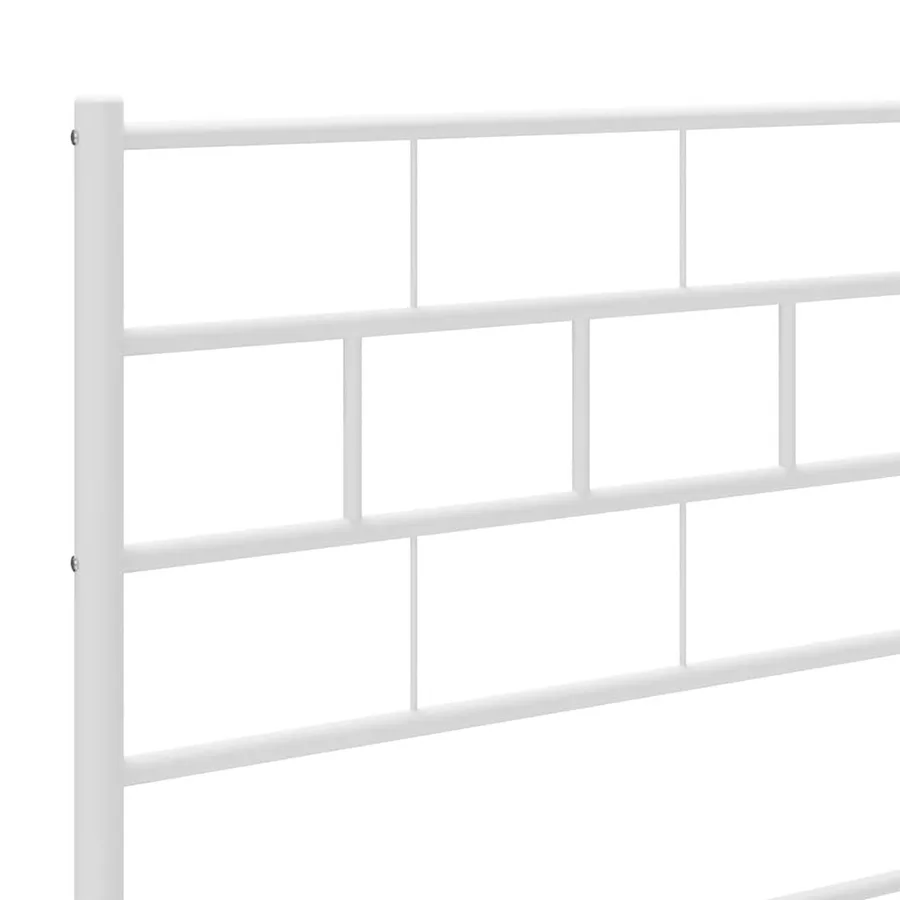 Tête de lit de remplacement métal blanc 193 cm - 7